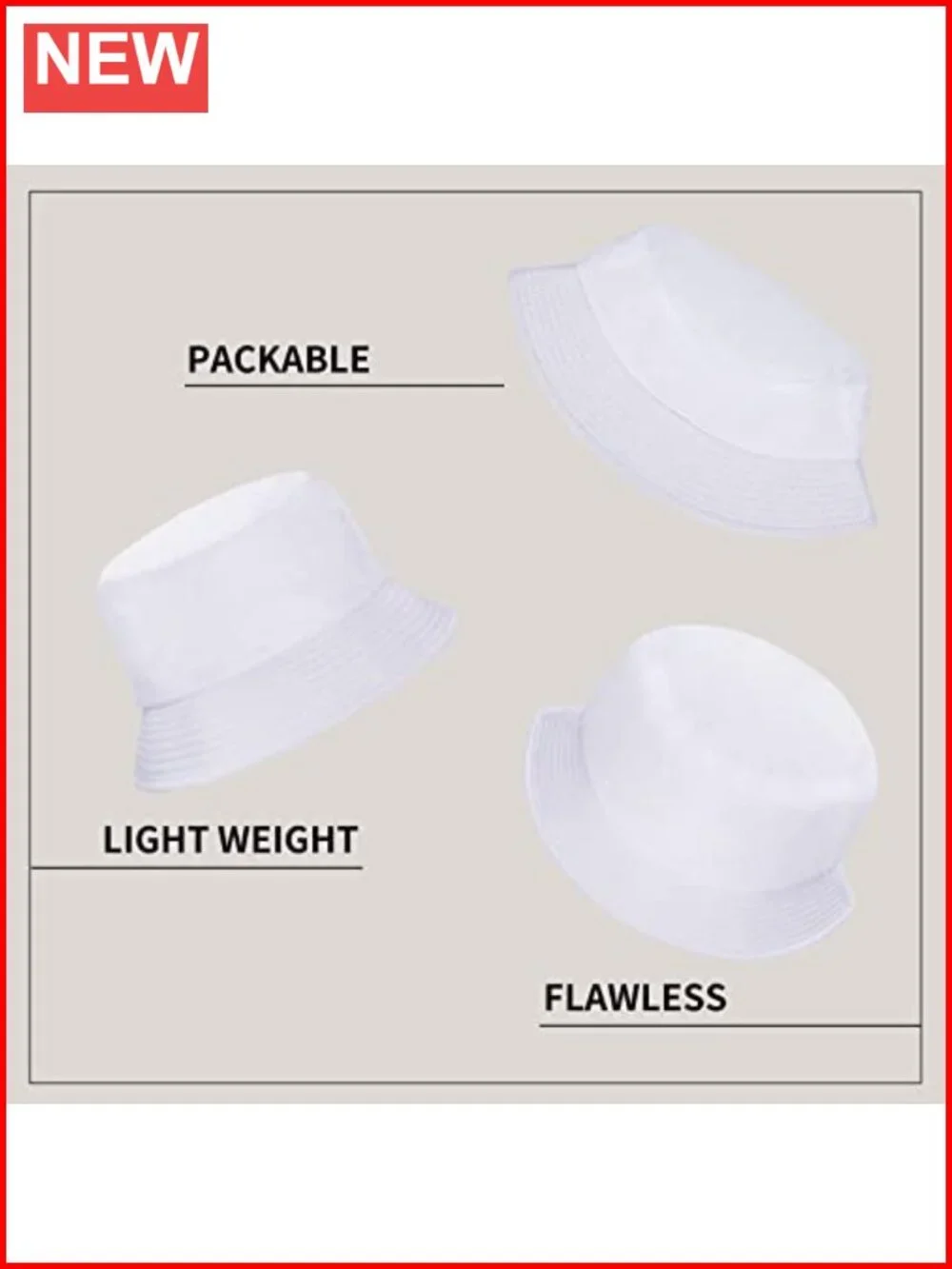 Bucket Hat for Women Men Summer Travel Beach Sun Hat Outdoor Cap Breathable